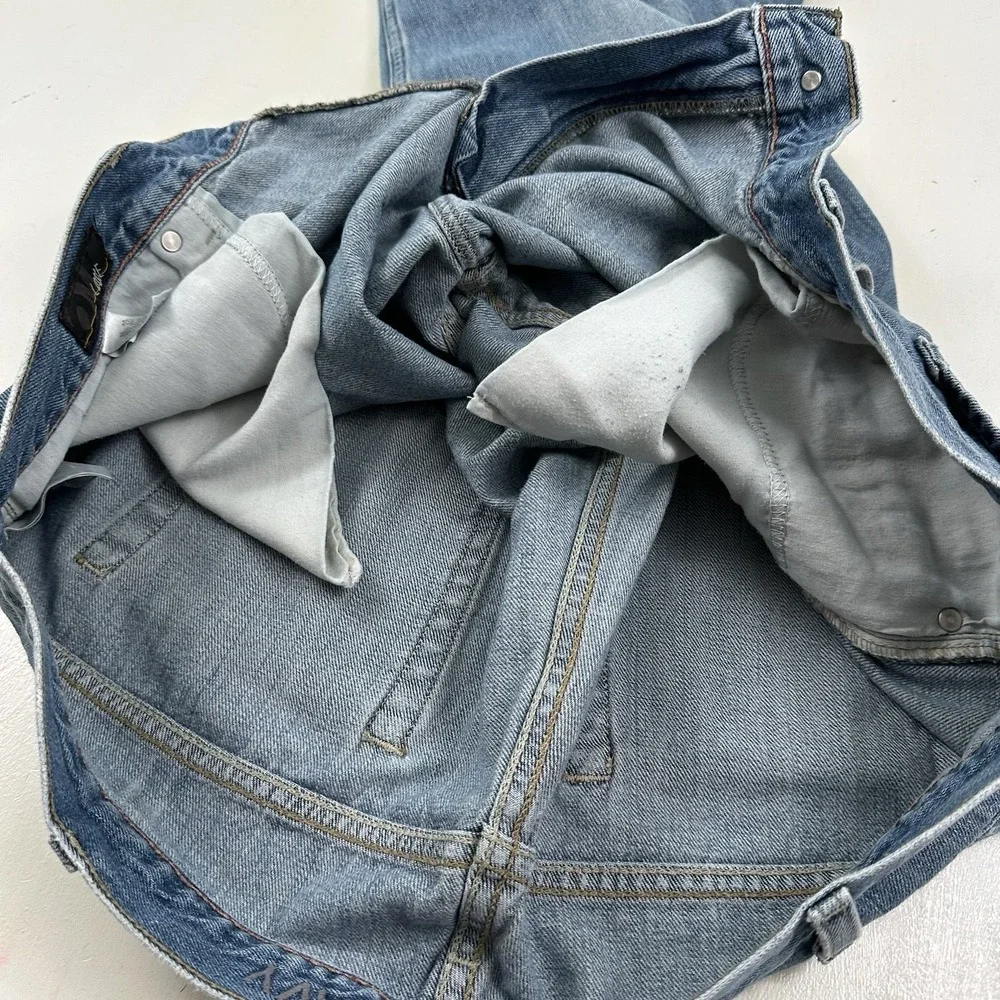 Vintage Old Navy Loose Jeans Mens 40x32 Baggy Fit Light Wash Blue Denim Y2K‎